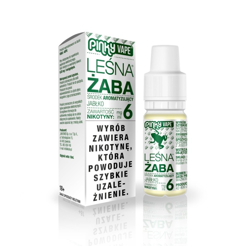 Liquid Pinky Vape - Leśna Żaba 6mg 10ml (A25) | Eliq Vapoteur