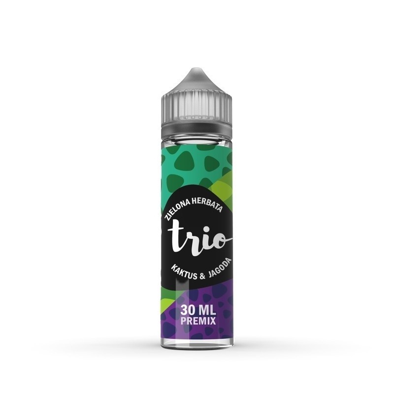 Premix Trio - Zielona Herbata Kaktus Jagoda 30/60ML | Eliq Vapoteur