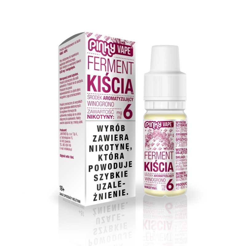 Liquid Pinky Vape - Ferment Kiścia 3mg 10ml | Eliq Vapoteur