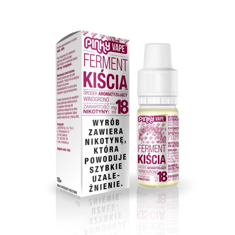 Liquid Pinky Vape - Ferment Kiścia 18mg 10ml | Eliq Vapoteur