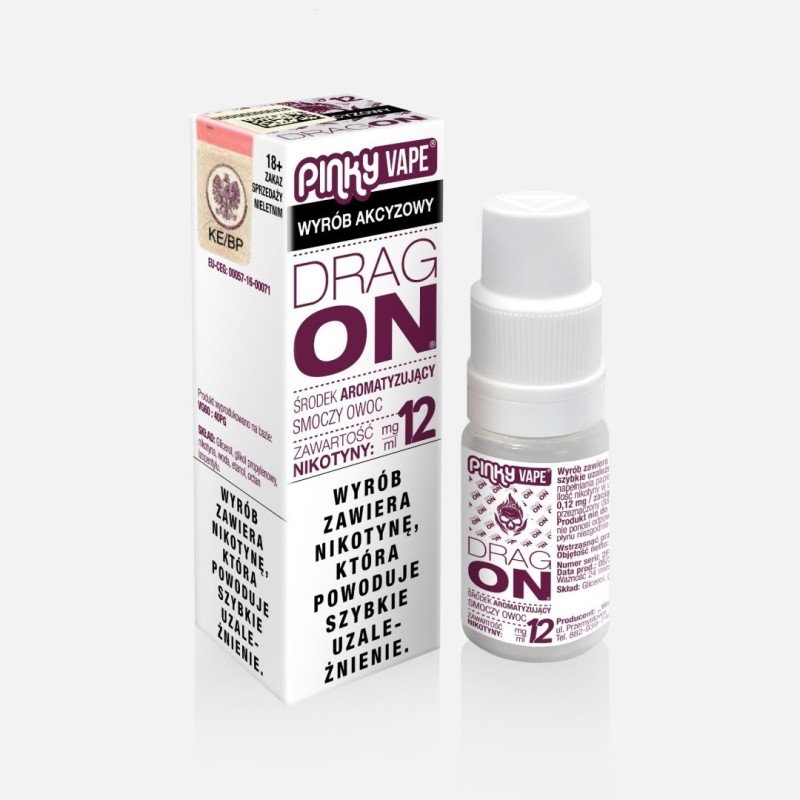 Liquid Pinky Vape - Dragon 12mg 10ml (A25) | Eliq Vapoteur