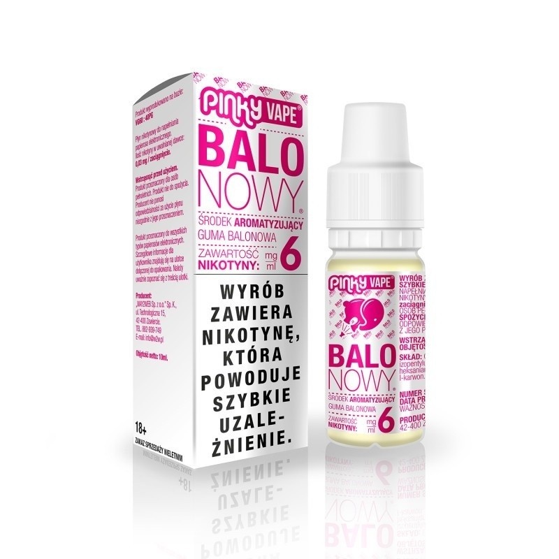 Liquid Pinky Vape - Balonowy 3mg 10ml | Eliq Vapoteur