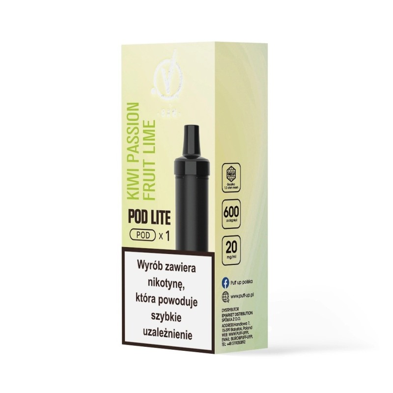 Kartridż Wkład Cubo Pod 20mg 2ml - Kiwi Passion Fruit Lime (A25) | Eliq Vapoteur
