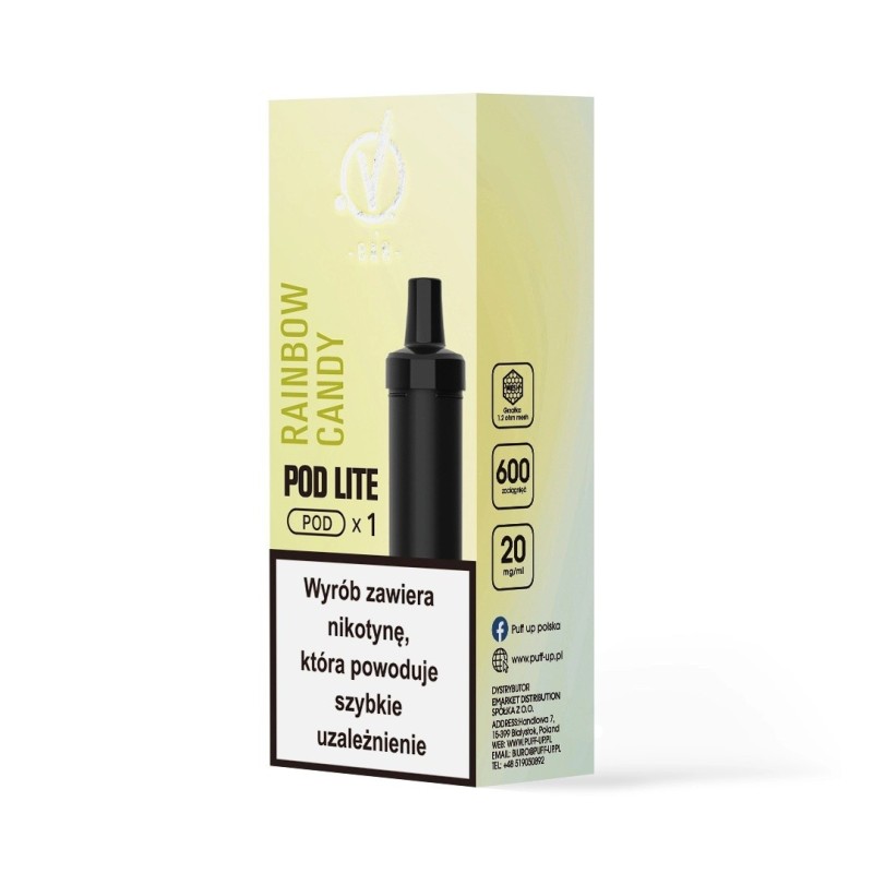 Kartridż Wkład Cubo Pod 20mg 2ml - Rainbow Candy (A25) | Eliq Vapoteur
