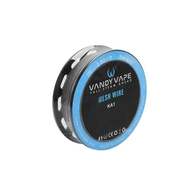 KA1 Mesh wire 80mesh 5ft (2.8 OHM/ft) - Vandy Vape | Eliq Vapoteur