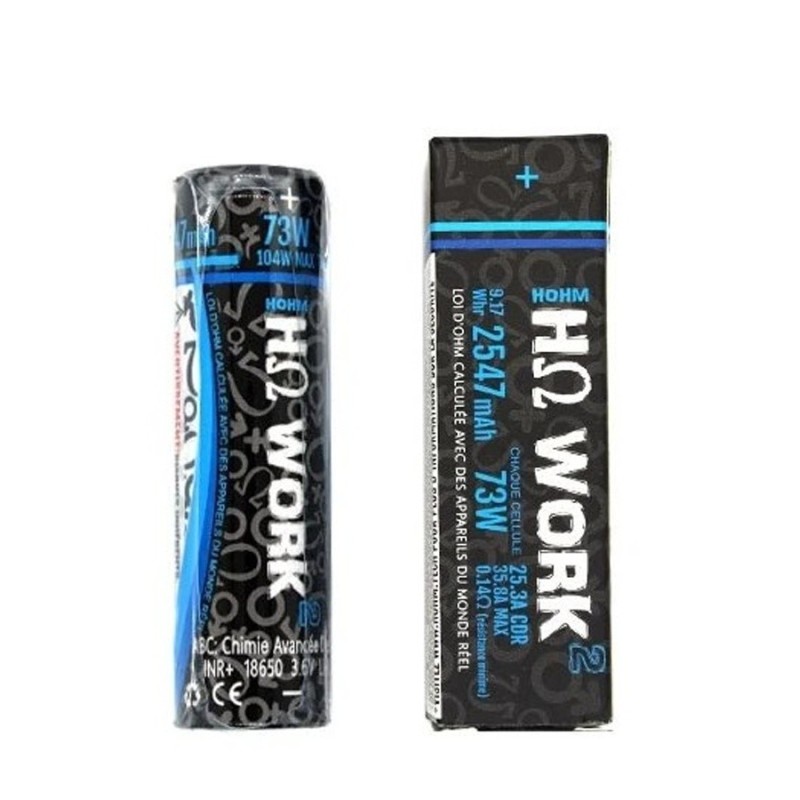Akumulator 18650 Hohm Work 4 2547 mAh - Hohm Tech | Eliq Vapoteur