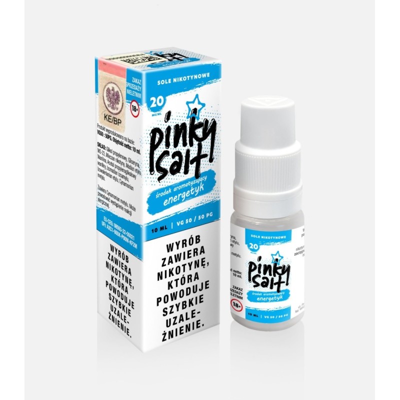 Liquid Pinky Vape Salt - 10ml Energetyk 20mg  (A25) | Eliq Vapoteur