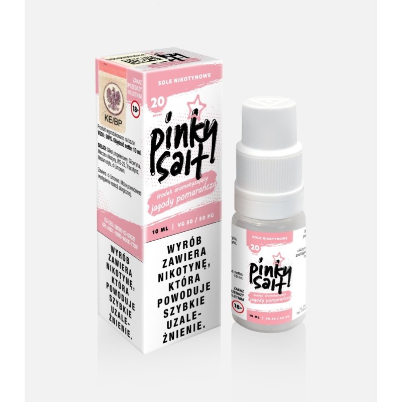 Liquid Pinky Vape Salt - 10ml Baies Orange 20mg (A25) | Eliq Vapoteur