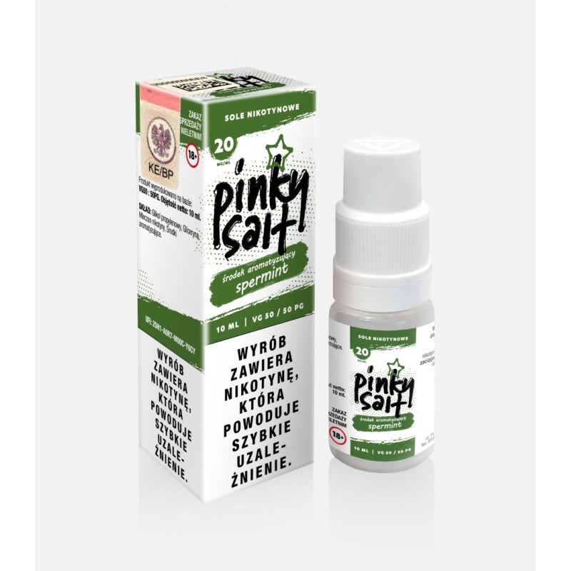 Liquid Pinky Vape Salt - 10ml Spermint 20mg (A25) | Eliq Vapoteur