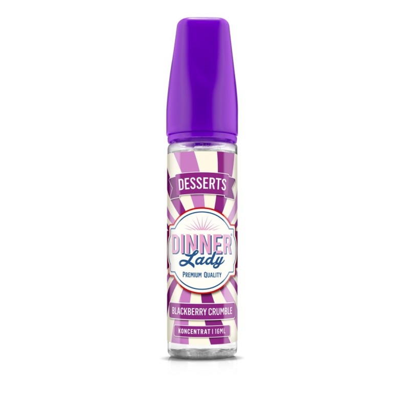 Longfill Dinner Lady 16/60ml - Blackberry Crumble | Eliq Vapoteur