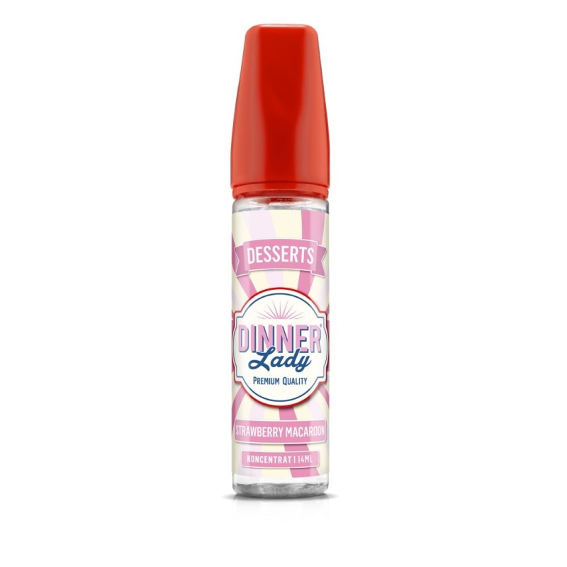 Longfill Dinner Lady 14/60ml - Macaron à la Fraise | Eliq Vapoteur