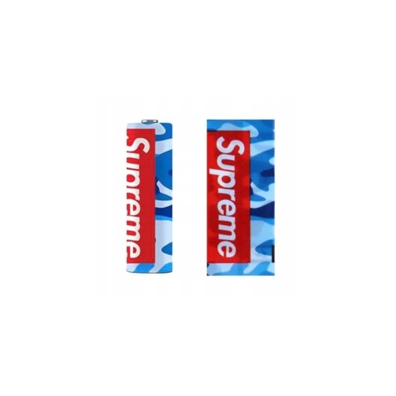 Heat Shrink Shirt - Blue Supreme - for 18650 battery | Eliq Vapoteur