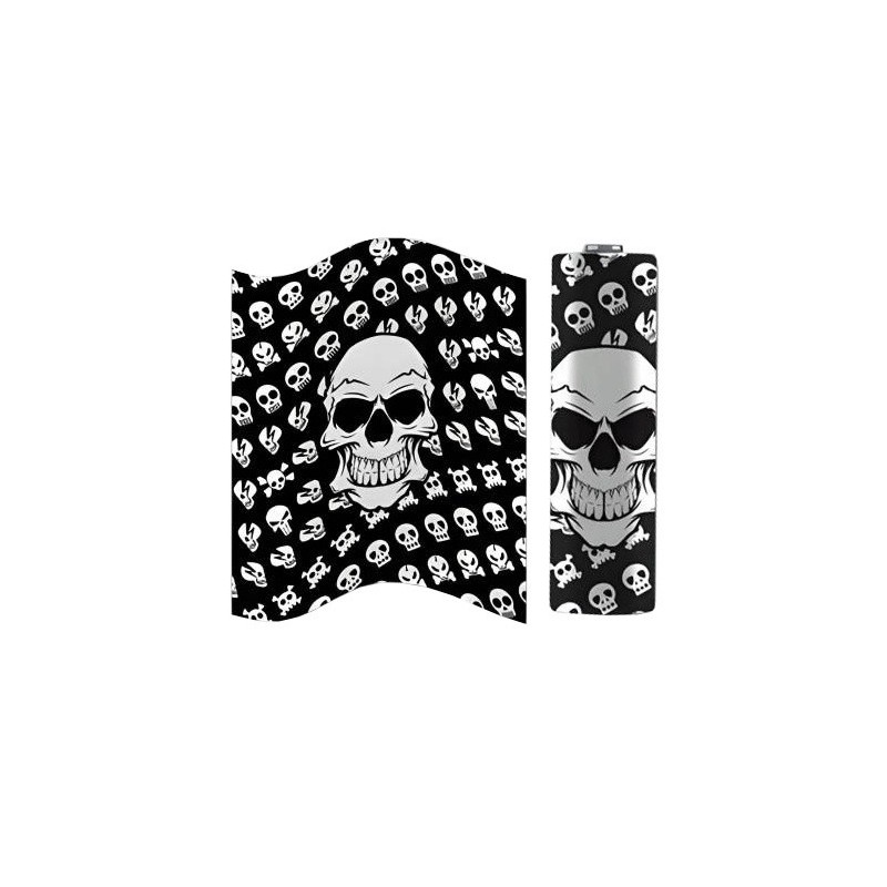 T-shirt - Crâne - Manchon thermorétractable pour accumulateur 20700/21700 | EliqVapoteur