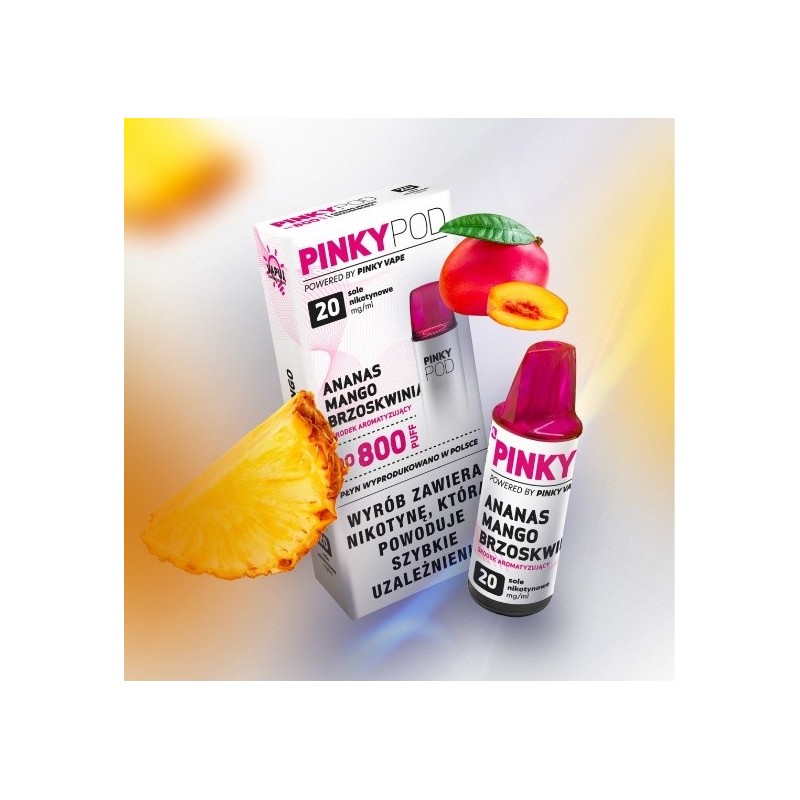 Kartridż Pinky POD-Ananas Pêche Mangue | Eliq Vapoteur