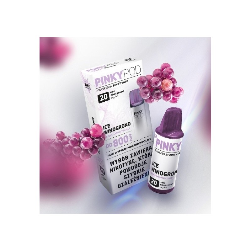 Pinky POD Cartridge Ice Grape | EliqVapoteur