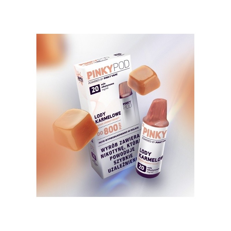 Pinky POD Cartridge - Caramel Ice Cream | Eliq Vapoteur