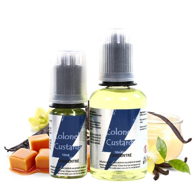 Concentré T-Juice - Colonel Custard 30ml | EliqVapoteur