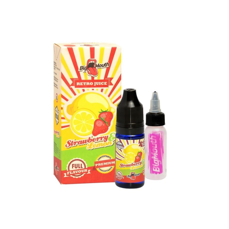 Big Mouth - Strawberry Lemon Retro Juice Concentrate 10ml | EliqVapoteur