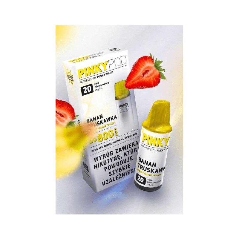 Kartridż Pinky POD-Banan Fraise | Eliq Vapoteur