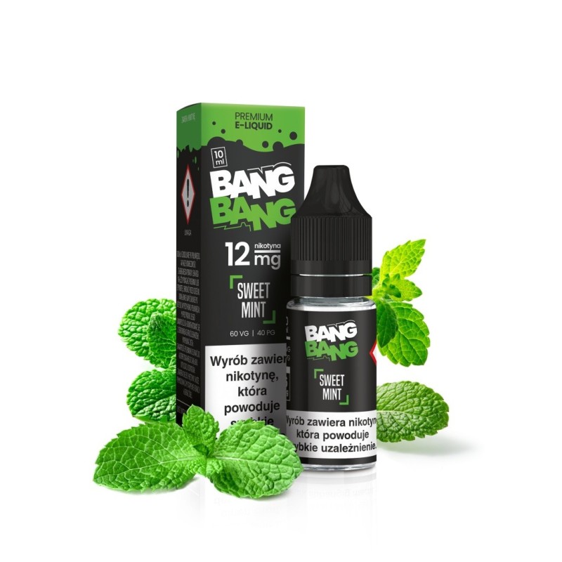 Liquid BANG BANG 10ml - Sweet Mint 6mg (A25) | Eliq Vapoteur