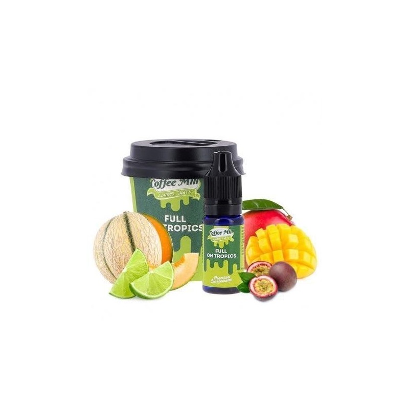 Coffee Mill 10ml - Full on Tropics  (A25) | Eliq Vapoteur