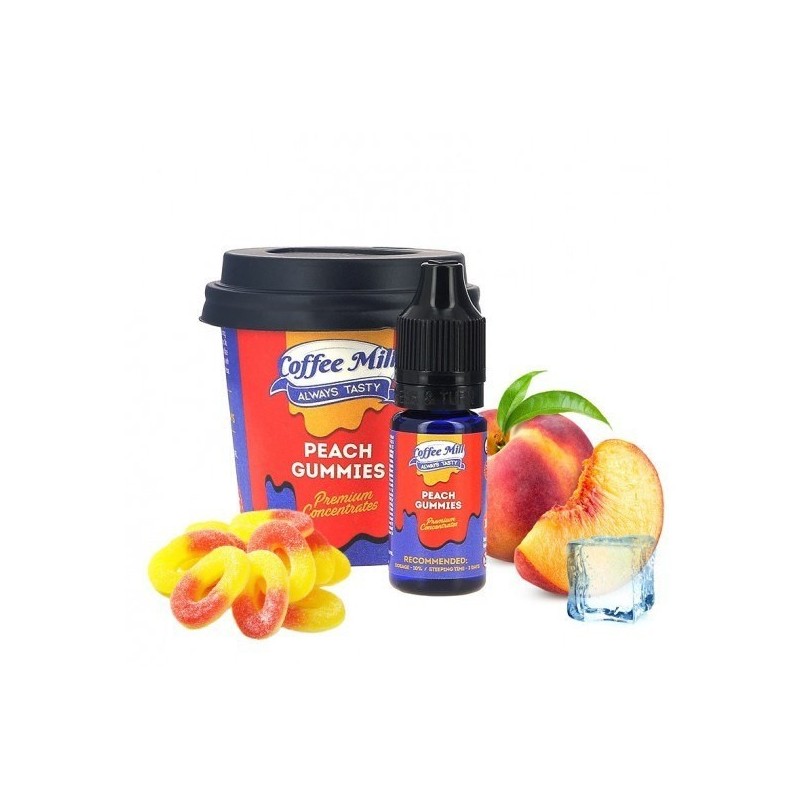 Coffee Mill 10ml - Peach Gummies  (A25) | Eliq Vapoteur