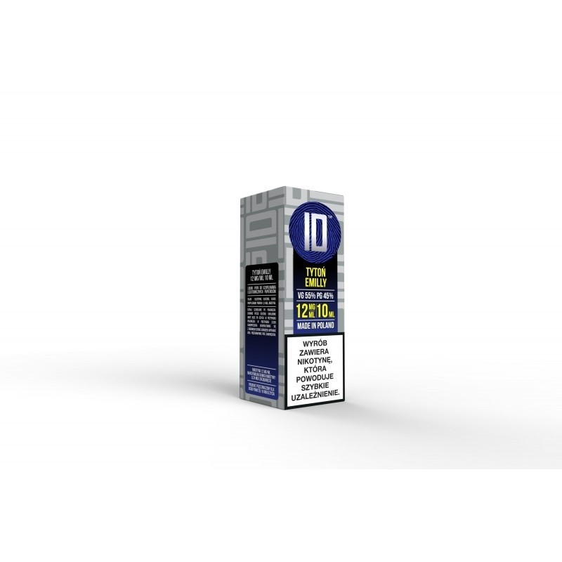 Liquid ID - 10ml Tytoń Emily 12mg  (A25) | Eliq Vapoteur