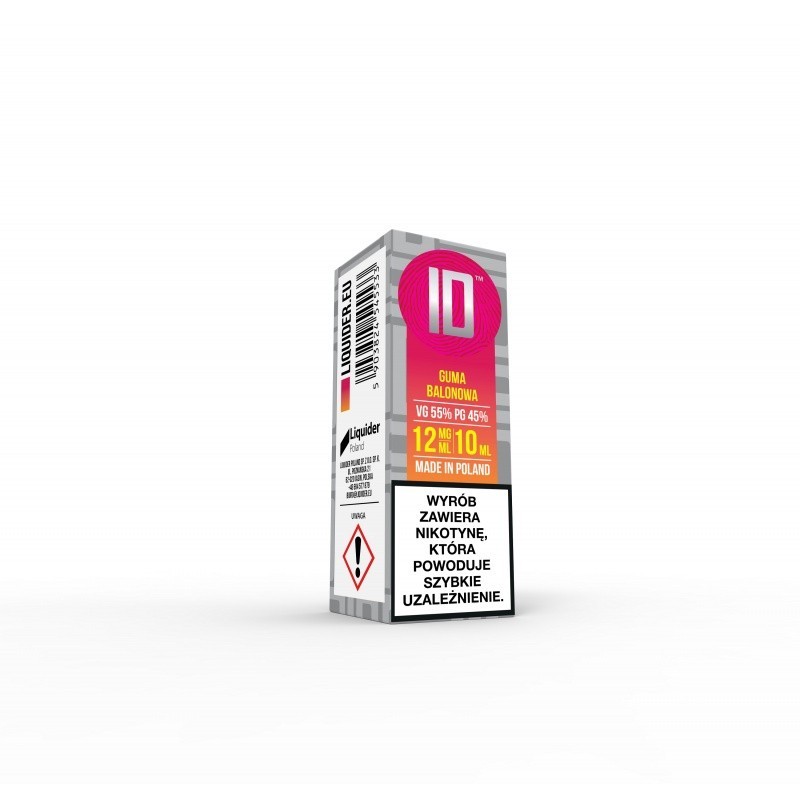 Liquid ID - 10ml Guma Balonowa 12mg (A25) | Eliq Vapoteur