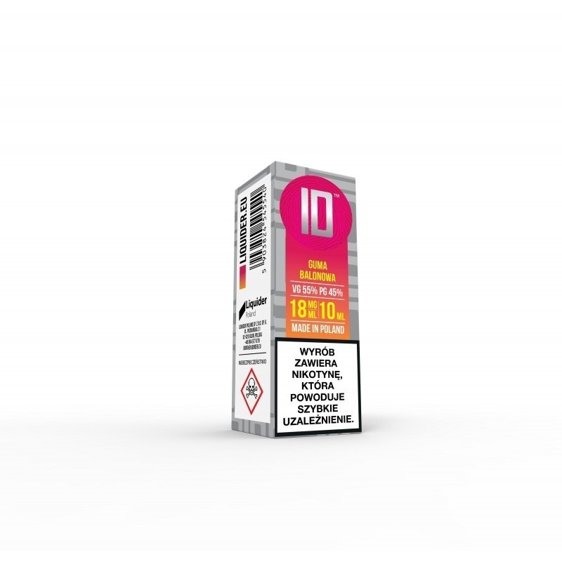 Liquid ID - 10ml Bubble Gum 18mg (A25) | Eliq Vapoteur