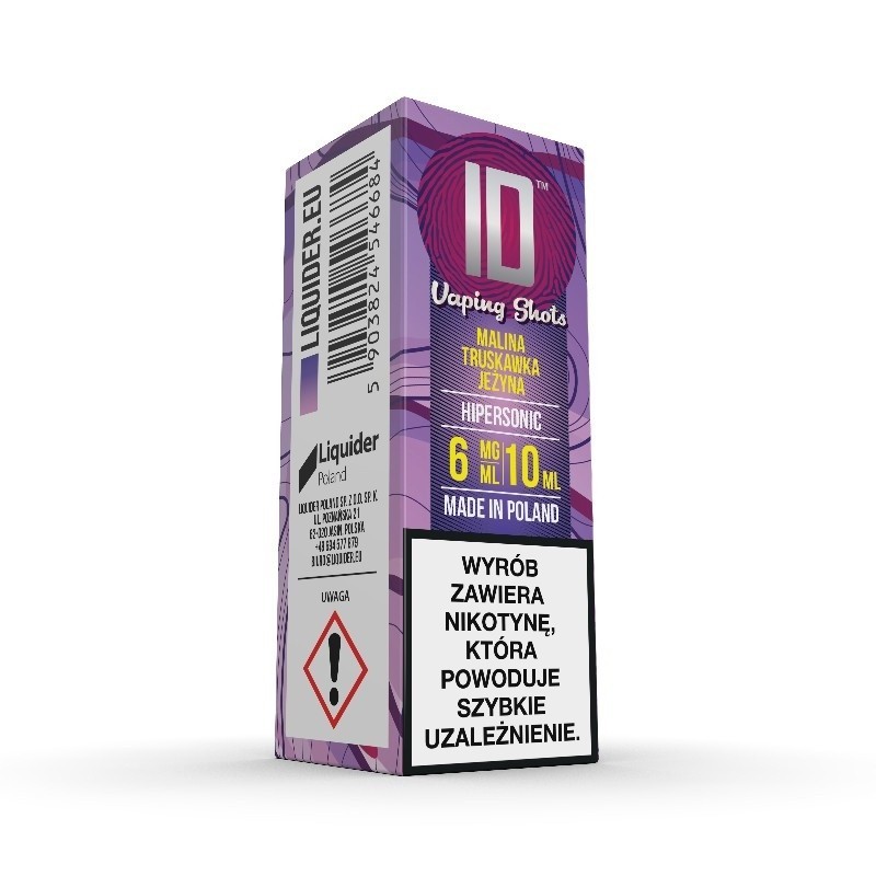Liquid ID - 10ml Hipersonic 6mg  (A25) | Eliq Vapoteur