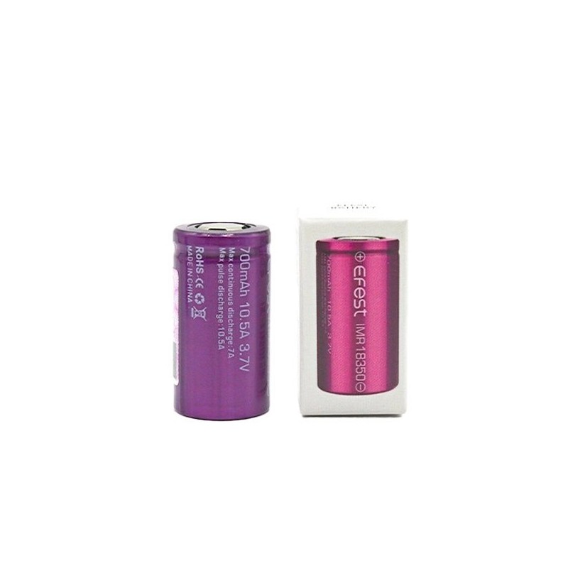 Akumulator Efest - IMR 18350 700mAh 10,5A | Eliq Vapoteur