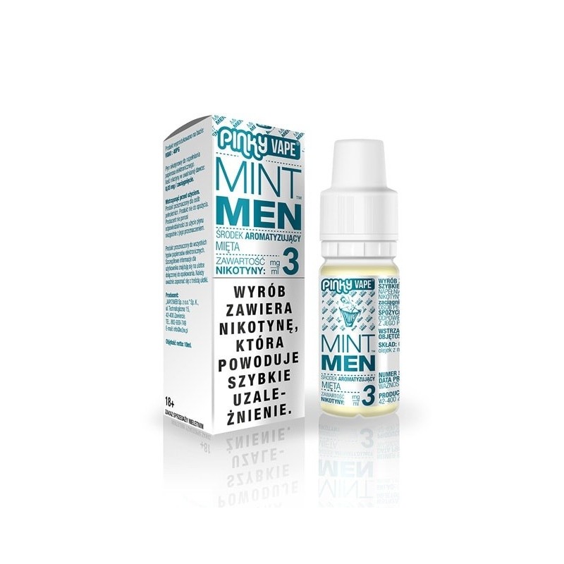 Liquid Pinky Vape - Mintmen 3mg 10ml | Eliq Vapoteur