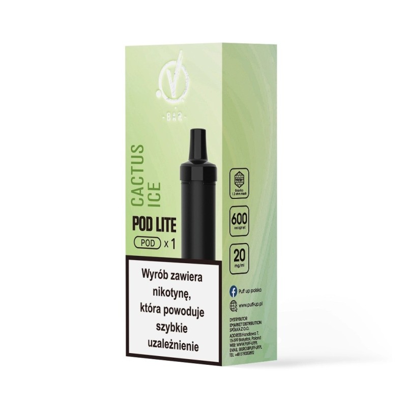 Kartridż Wkład Cubo Pod 20mg 2ml - Cactus Ice (A25) | Eliq Vapoteur