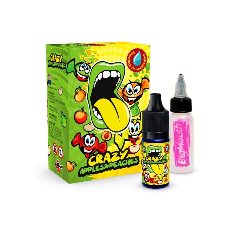 Koncentrat Big Mouth - Crazy Apples & Peaches 10ml (A25) | Eliq Vapoteur