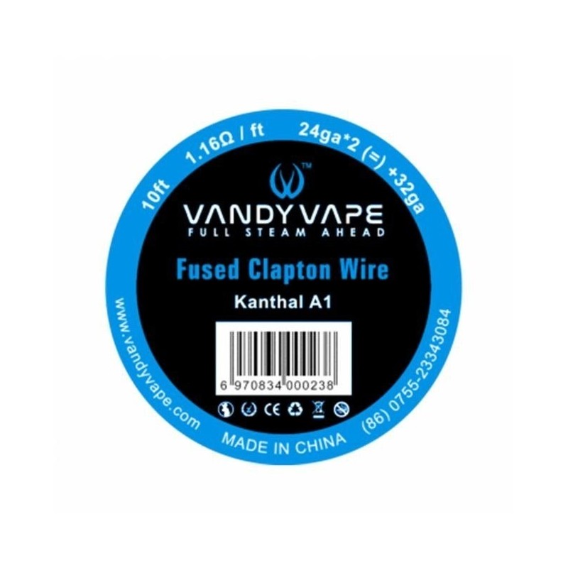 Drut Vandy Vape - Fused Clapton KA1 10ft 24ga2 32ga | Eliq Vapoteur