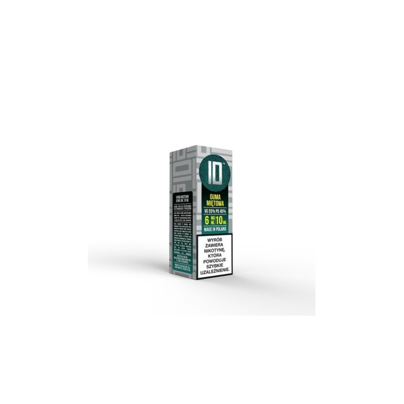 Liquid ID - 10ml Guma Miętowa 6mg  (A25) | Eliq Vapoteur