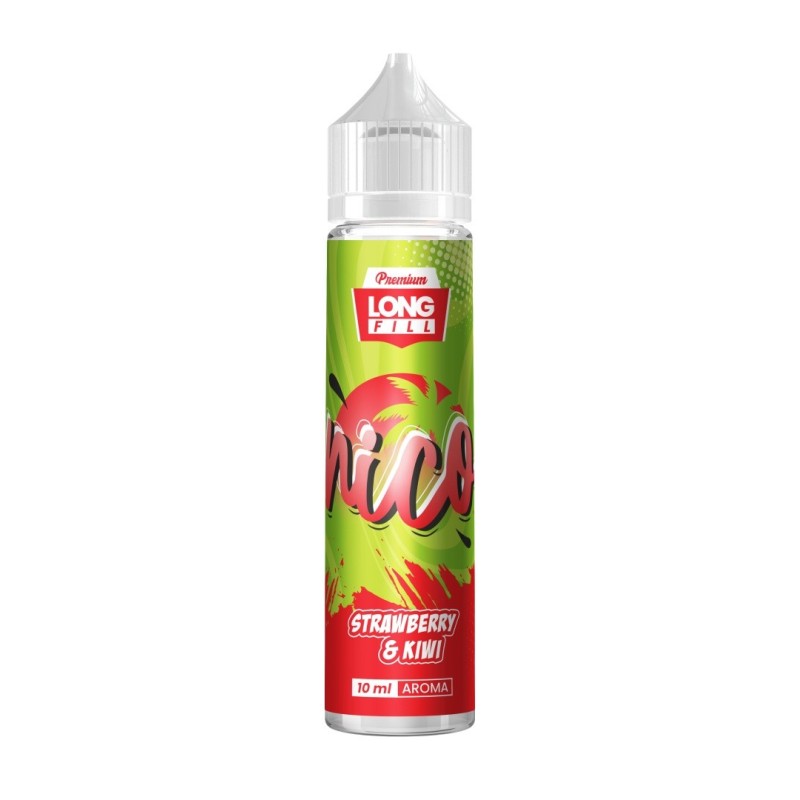 Longfill Nico 10/60ml - STRAWBERRY & KIWI | Eliq Vapoteur