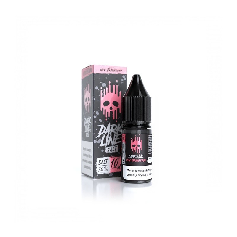 Liquid DARK LINE SALT 10ml - Milk Strawberry 20mg  (A25) | Eliq Vapoteur