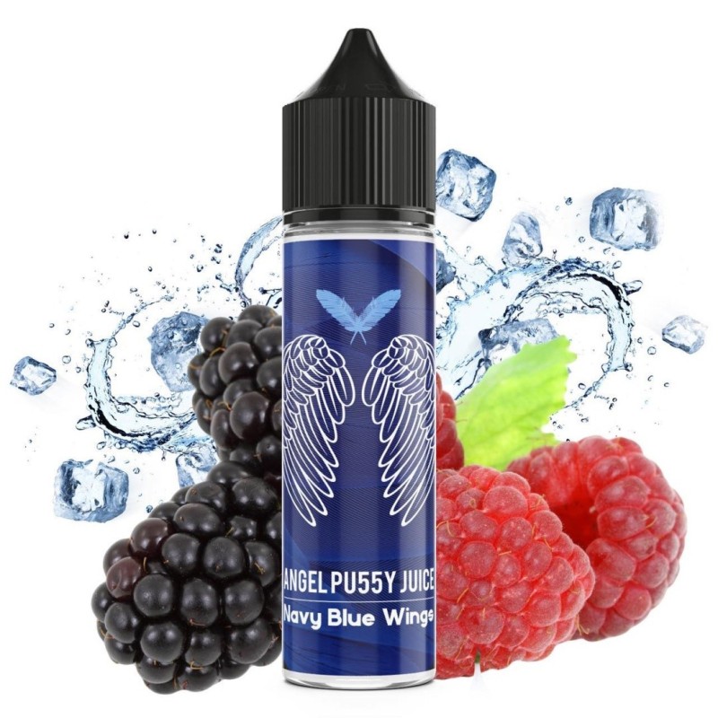 Longfill Angel Pussy Juice 13/60ml - Ailes Bleues Marines | Eliq Vapoteur