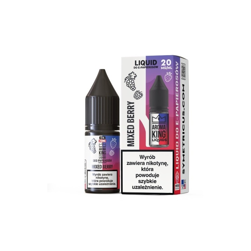 Liquid Aroma King Salt 10 ml - Mixed Berry 20 mg | Eliq Vapoteur