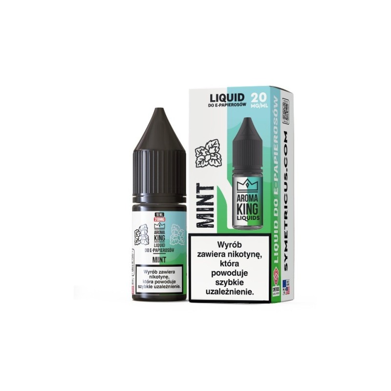 Liquid Aroma King Salt 10 ml - Mint 20 mg | Eliq Vapoteur