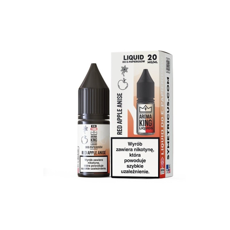 Liquid Aroma King Salt 10 ml - Pomme Rouge Anis 20 mg (A25) | Eliq Vapoteur