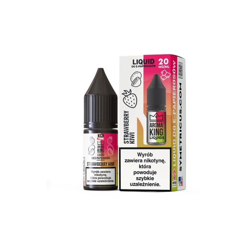 Liquid Aroma King Salt 10 ml - Strawberry Kiwi 20 mg | Eliq Vapoteur