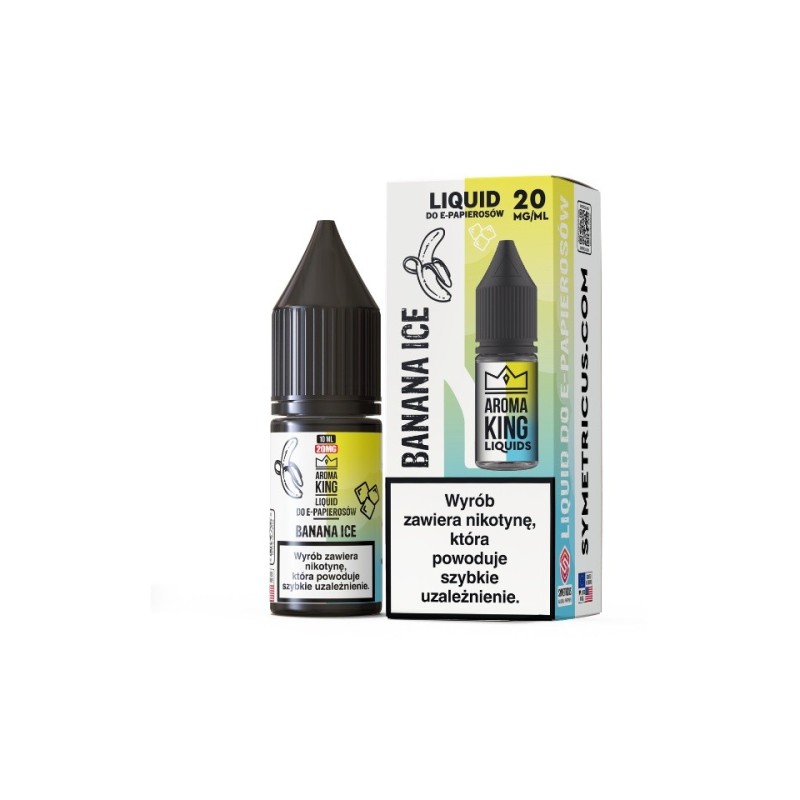Liquid Aroma King Salt 10 ml - Banana Ice 20 mg | Eliq Vapoteur