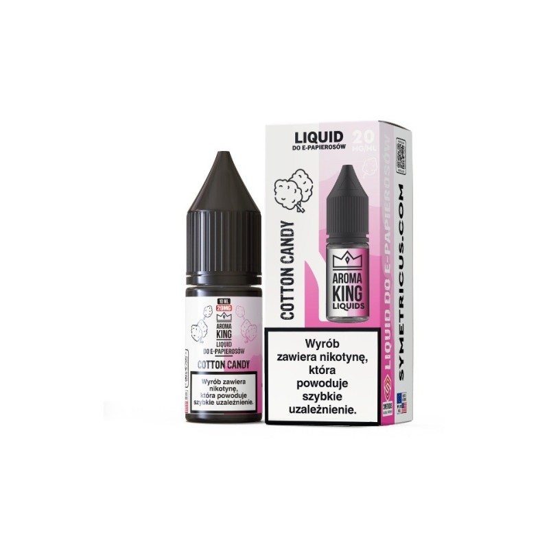 Liquid Aroma King Salt 10 ml - Cotton Candy 20 mg | Eliq Vapoteur