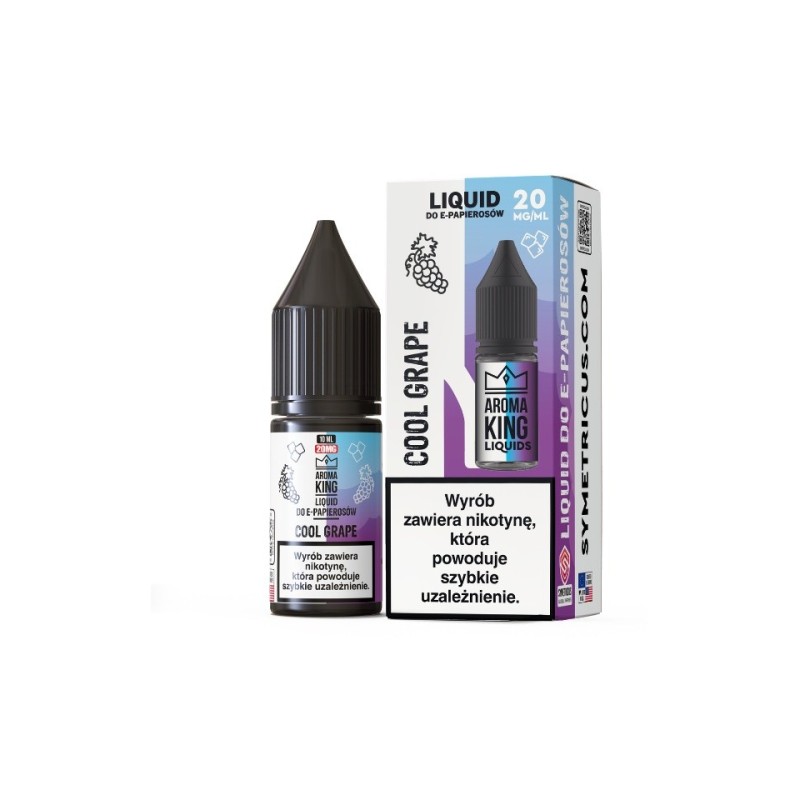 Liquid Aroma King Salt 10 ml - Cool Grape 20 mg | Eliq Vapoteur