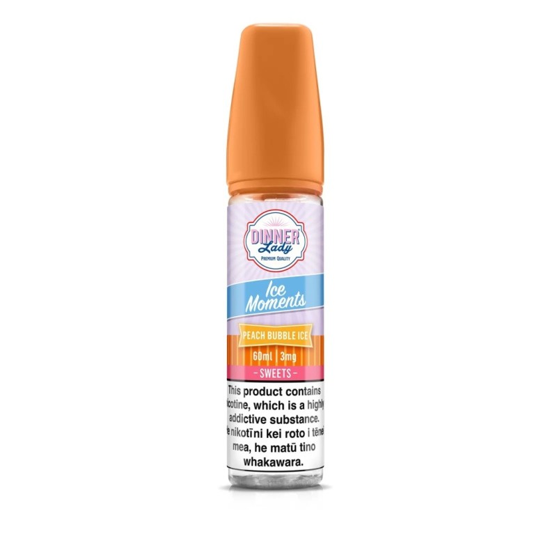 Longfill Dinner Lady 12/60ml - Peach Bubble Ice | Eliq Vapoteur