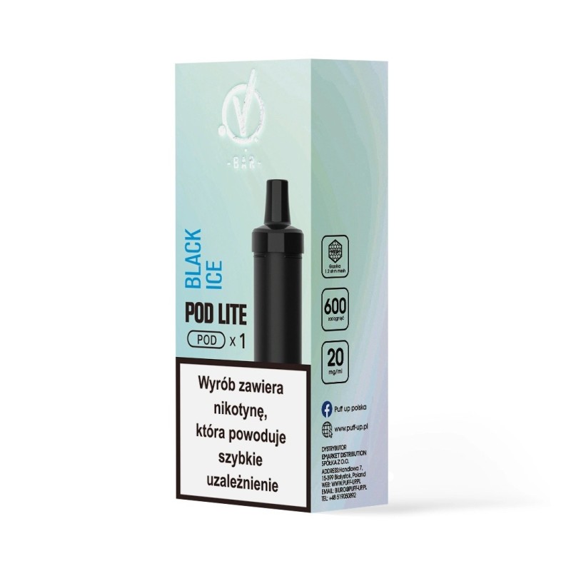 Kartridż Wkład Cubo Pod 20mg 2ml - Black Ice (A25) | Eliq Vapoteur