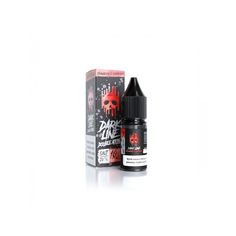 Liquid DARK LINE DOUBLE SALT 10ml - Strawberry Raspberry 20mg (A25) | Eliq Vapoteur