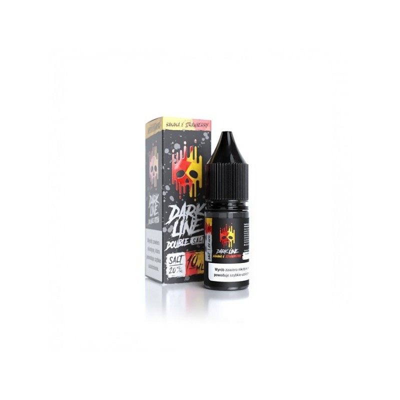 Liquid DARK LINE DOUBLE SALT 10ml - Strawberry Banana 20mg (A25) | Eliq Vapoteur